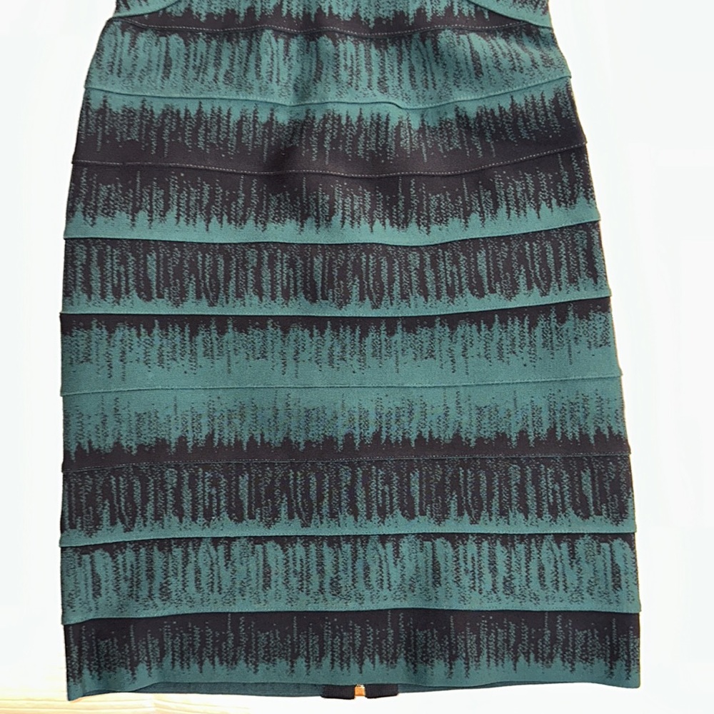 Herve Leger Lesley Ombré / Faded-Stitch Strapless Bandage Dress 👗 Small ❤️ HL - Picture 8 of 17